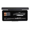 AA LED Mini Maglite  w/ Buck  Bantam BBW Lockback Knife